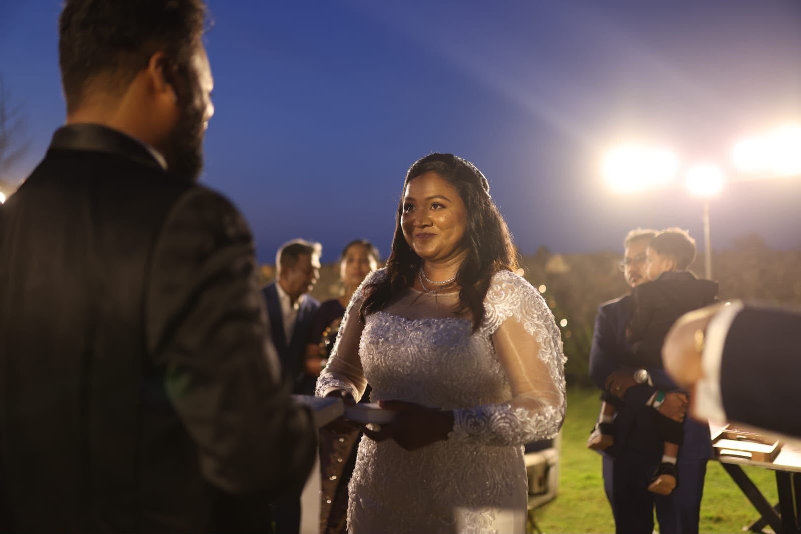 Christian wedding makeup and hair by Anu Rotrico, Chennai