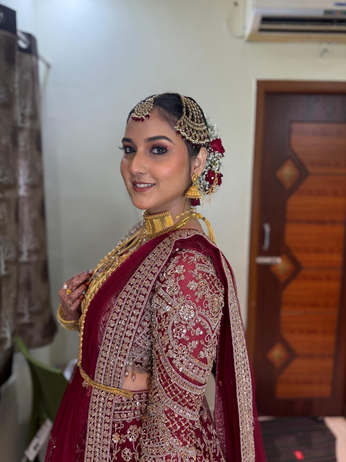 Muslim bridal makeup by Anu Rotrico, Chennai