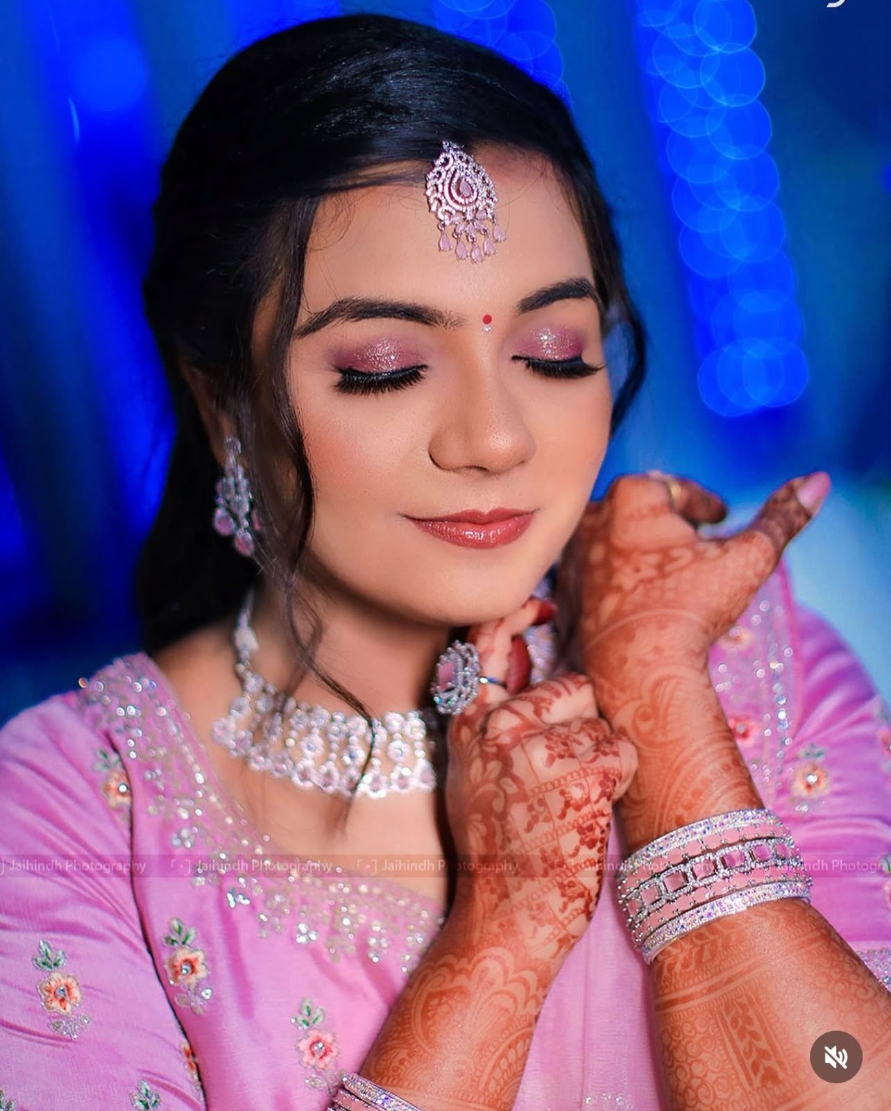 Evening reception makeup and hair by Anu Rotrico, Chennai