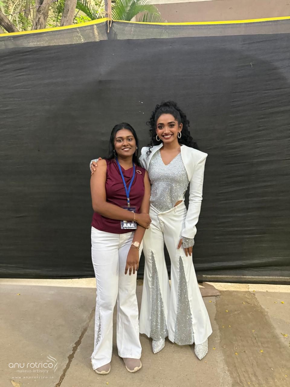 Celebrity makeup artist Anu Rotrico at work, Chennai