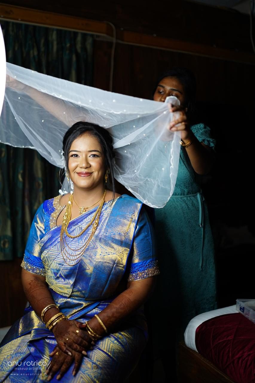 Christian bridal makeup by Anu Rotrico, Chennai