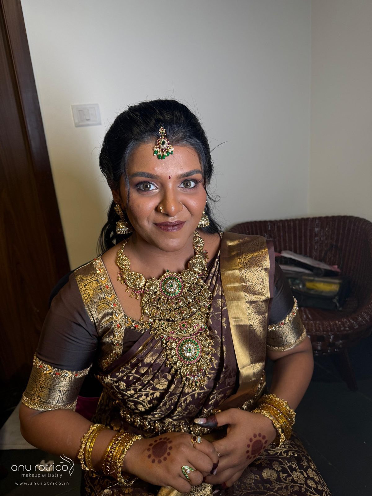 Engagement makeup by Anu Rotrico, Chennai