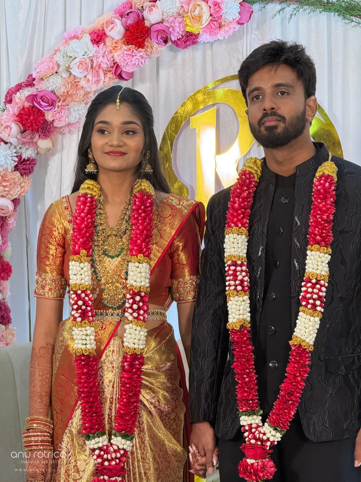 Engagement makeup by Anu Rotrico, Chennai