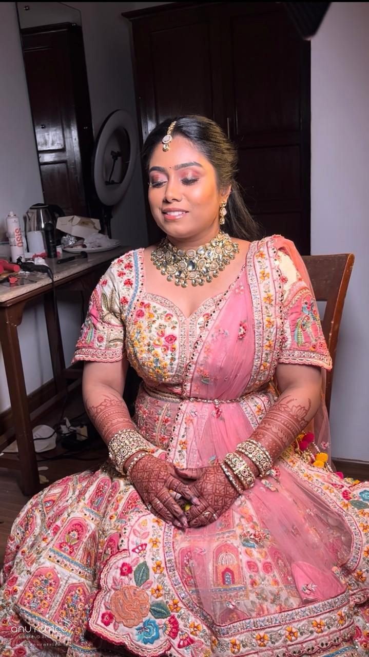 Engagement makeup by Anu Rotrico, Chennai
