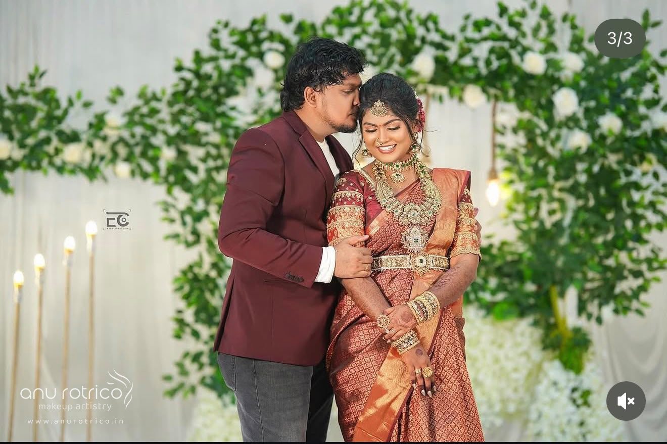 Engagement makeup by Anu Rotrico, Chennai