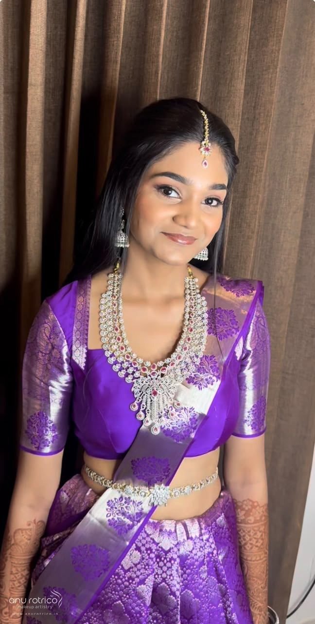 Engagement makeup by Anu Rotrico, Chennai