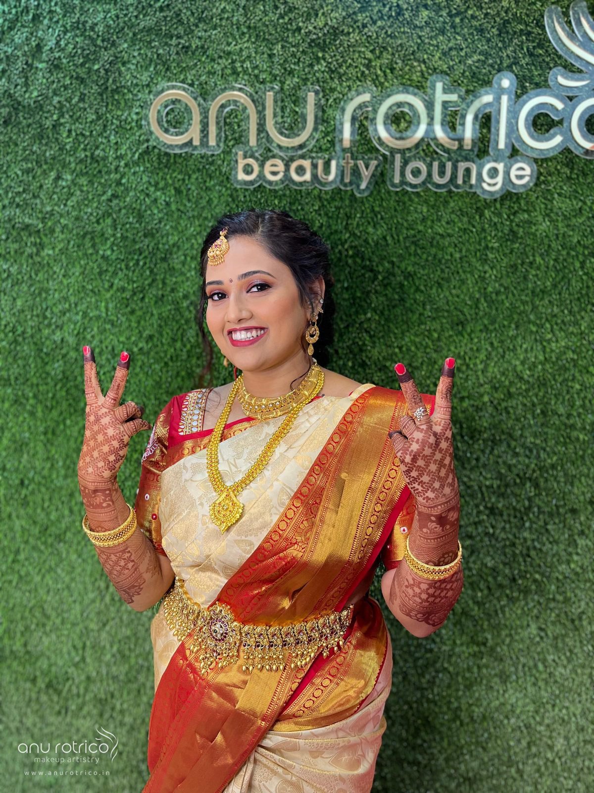 Engagement makeup by Anu Rotrico, Chennai