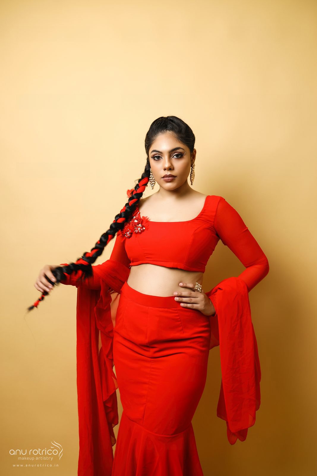 Editorial photoshoot makeup by Anu Rotrico, Chennai