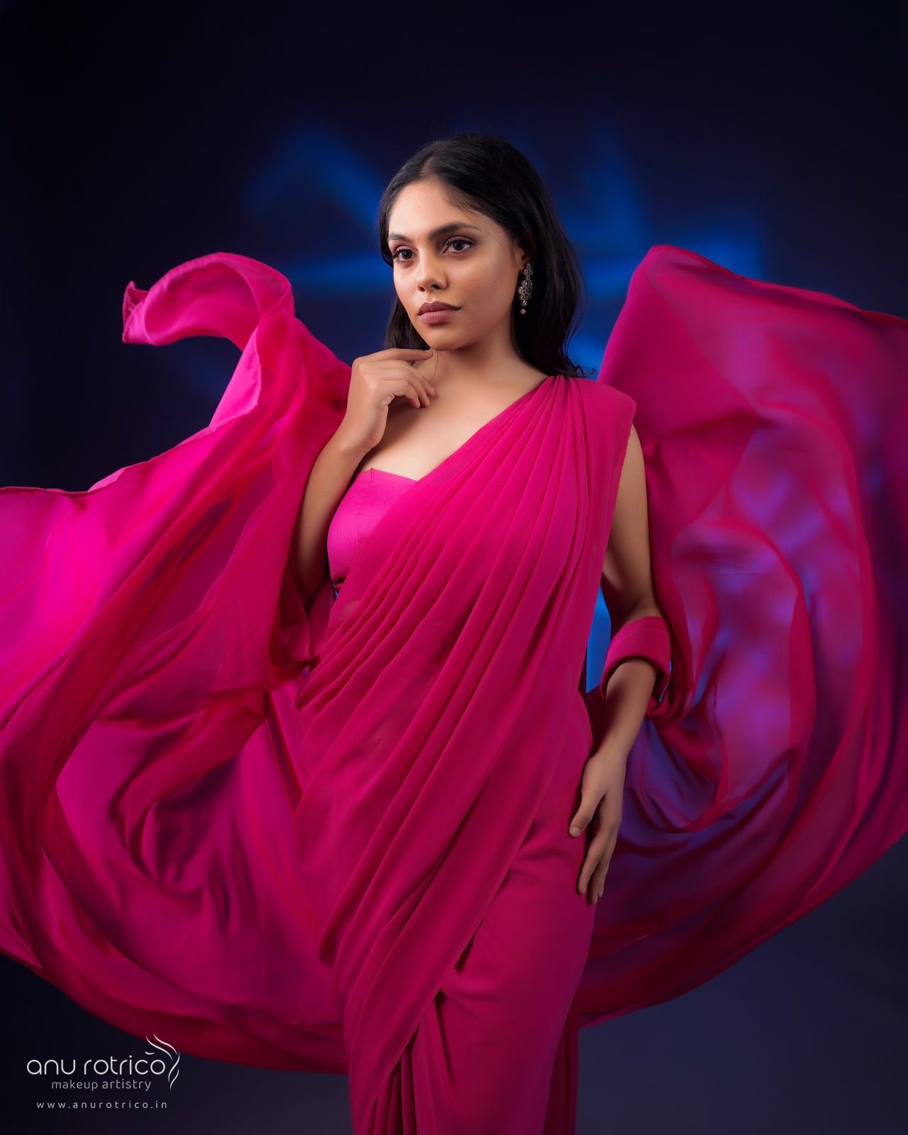 Editorial photoshoot makeup by Anu Rotrico, Chennai