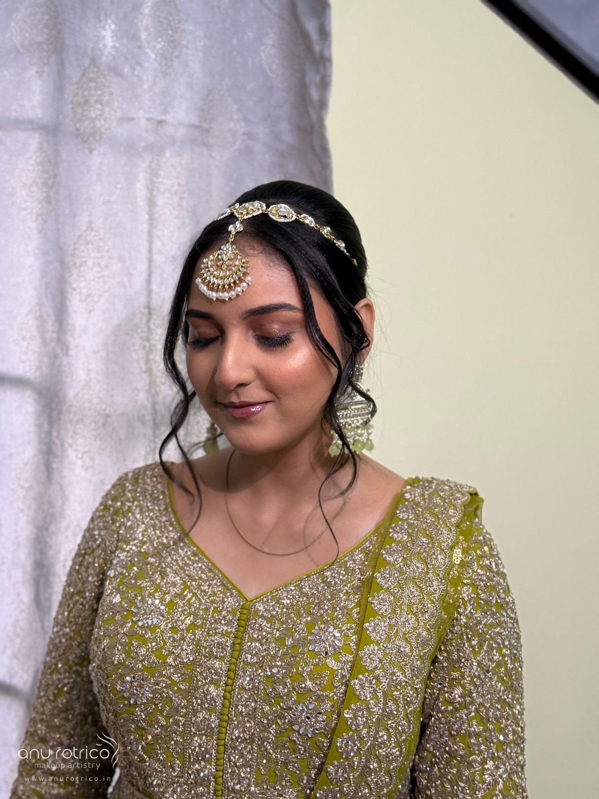 Nikah and walima bridal makeup by Anu Rotrico, Chennai