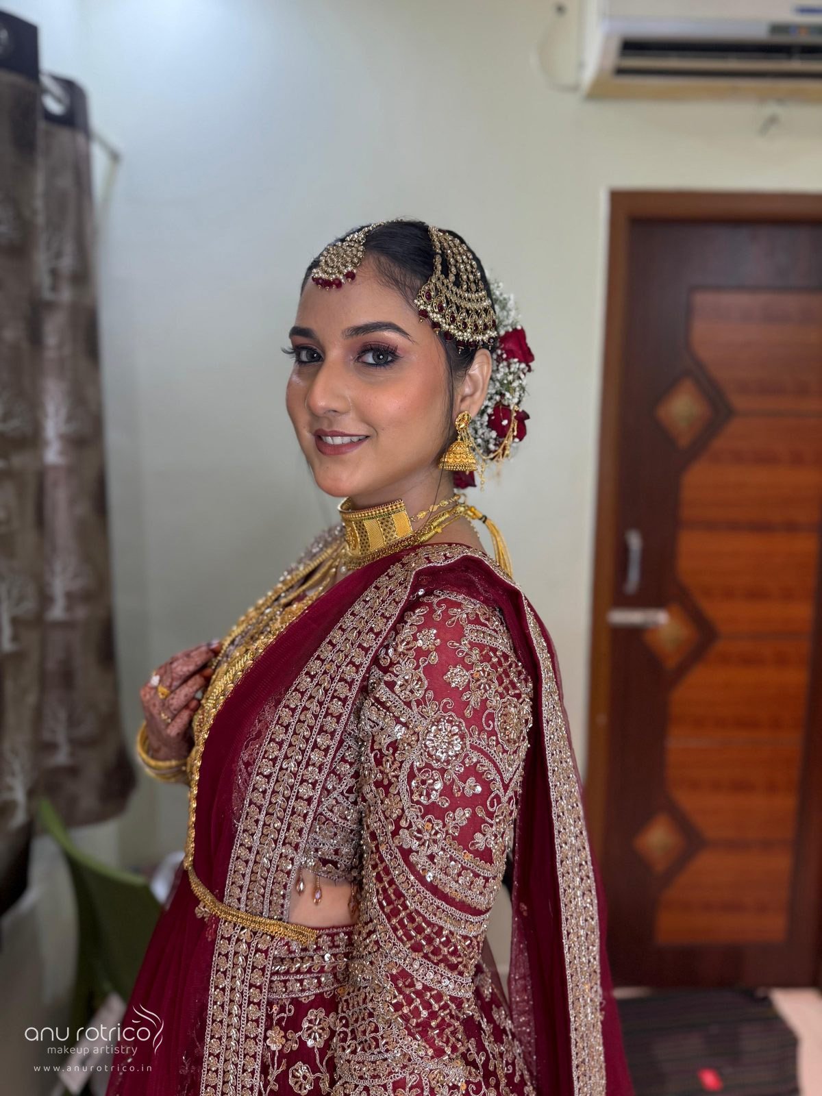 Muslim bridal makeup by Anu Rotrico, Chennai