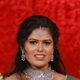 Rajeswari Rajamani, bride styled by Anu Rotrico