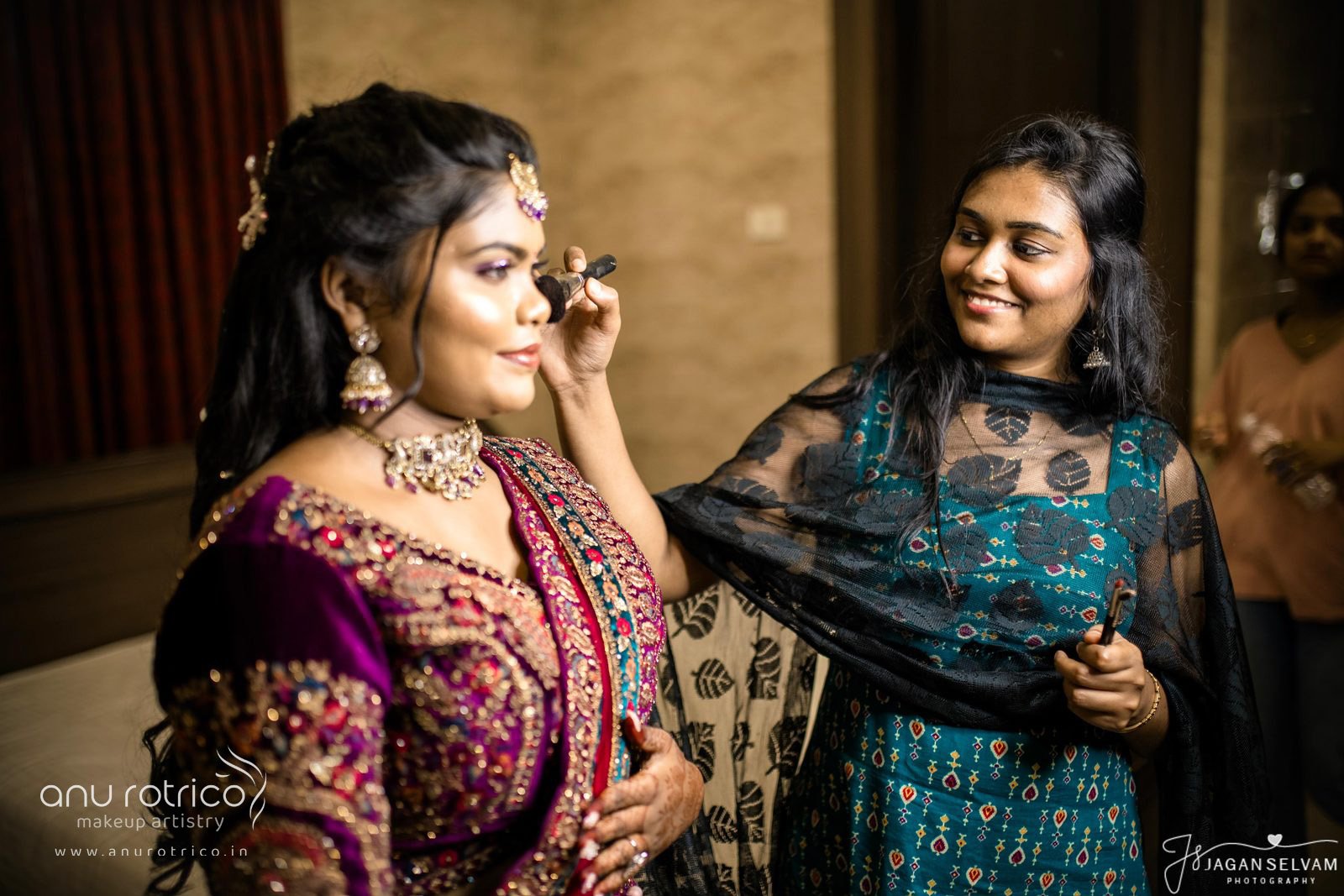 Wedding reception makeup by Anu Rotrico, Chennai