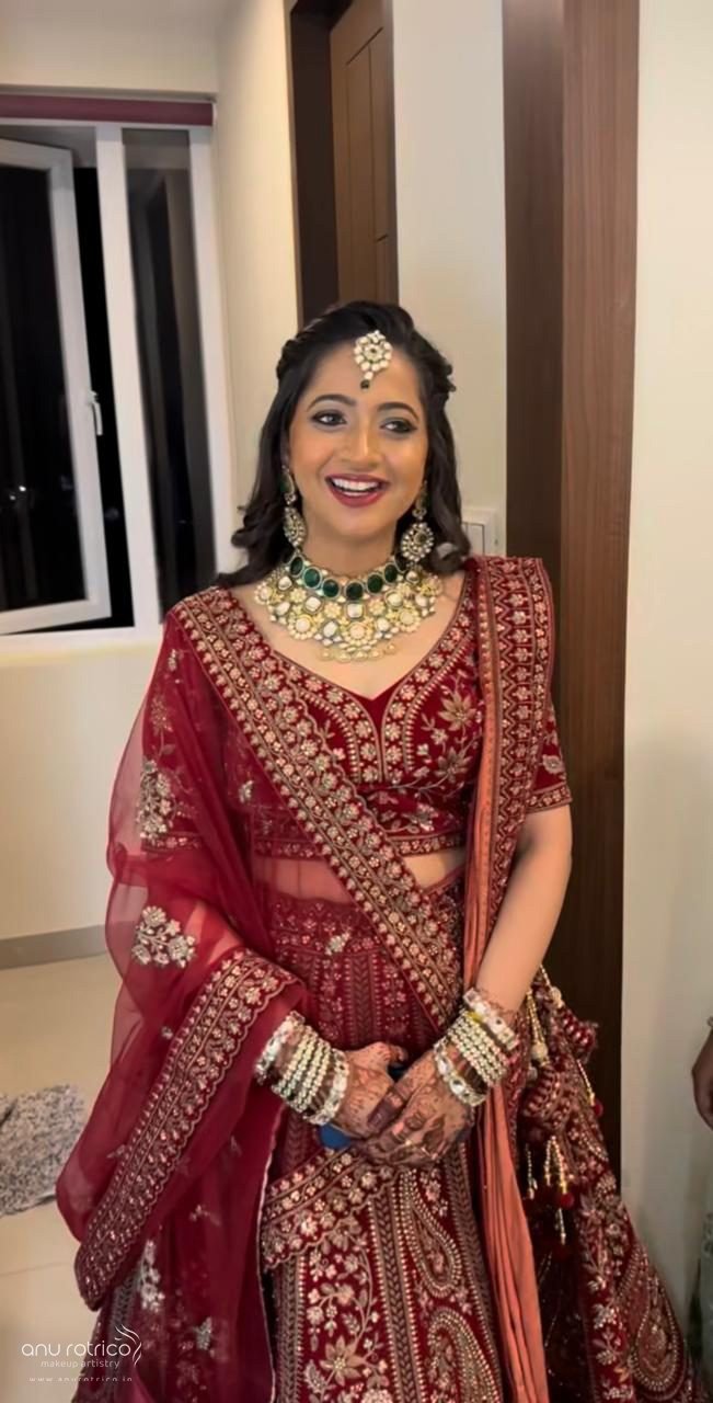 Evening reception makeup and hair by Anu Rotrico, Chennai