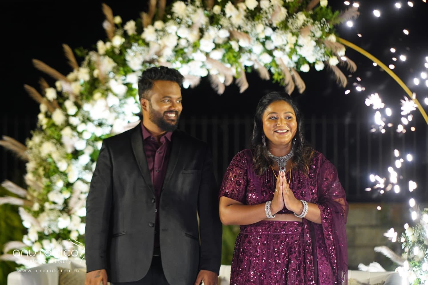 Wedding reception makeup by Anu Rotrico, Chennai