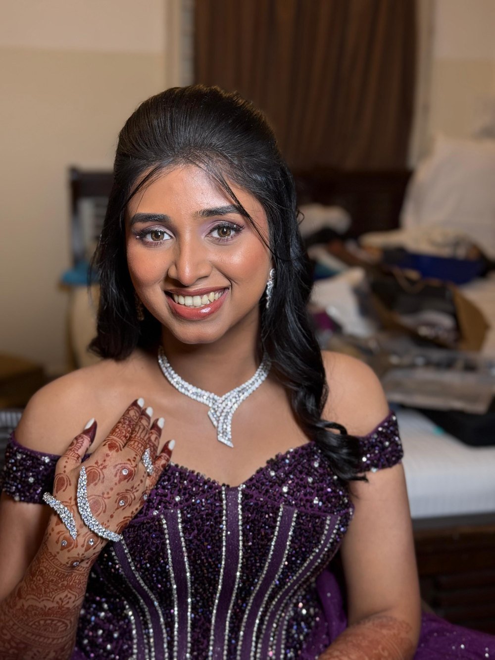 Reception makeup by Anu Rotrico in Chennai